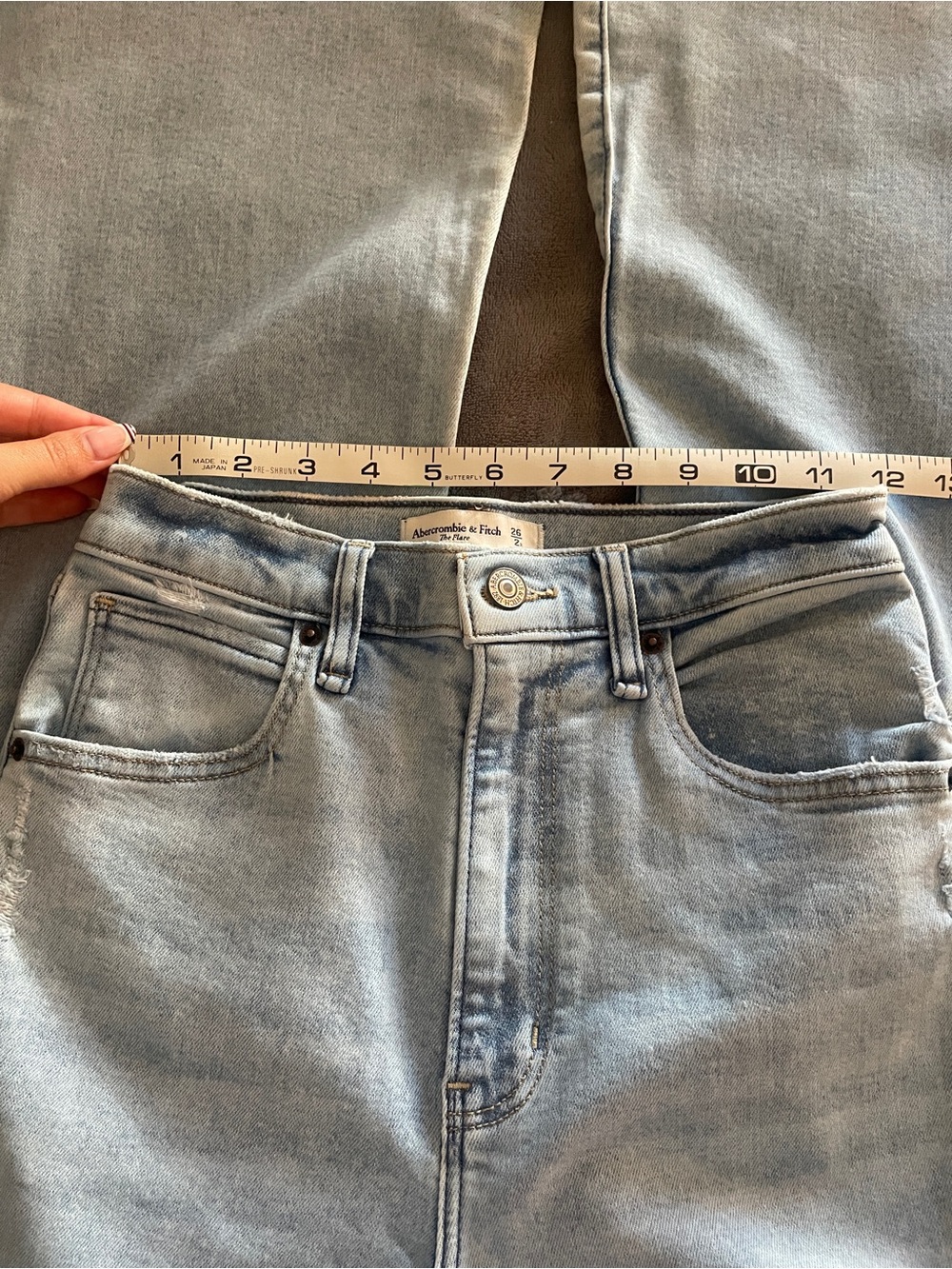 Abercrombie & Fitch Light Blue Flare Jeans - Picture 2 of 5